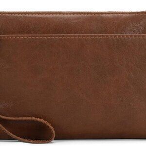 Genuine Leather Wristlet Clutch Wallet Purses with RFID Blocking, Small Crossbod